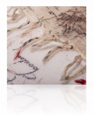 Палантин Женский W-VINTAGE.BIRD/WHITE